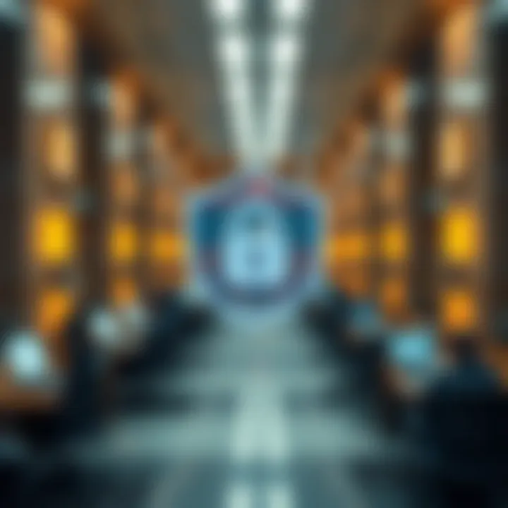 Security in Financial Transactions Conceptual illustration of secure financial transactions