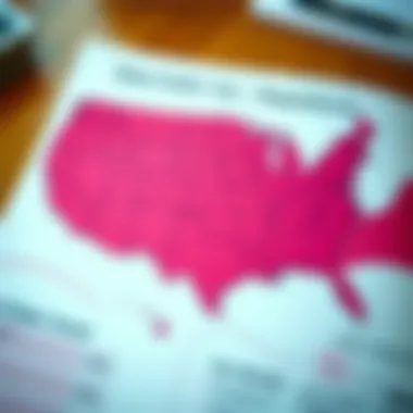 State-Specific Tax Filing Regulations Map highlighting state-specific tax filing regulations