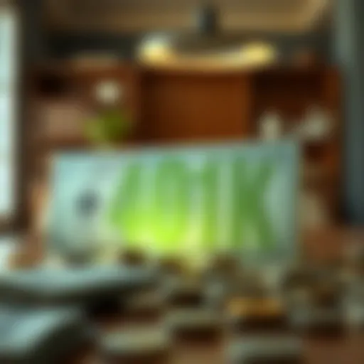 Conceptual illustration of a 401k fund being transformed into business capital